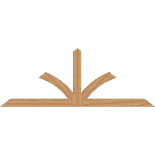 Ekena Millwork Richland Timber Gable Bracket, Western Red Cedar, 108"W x 40"H x 3 1/2"D x 5 1/2"F, 9/12 Pitch GBW108X40X0406RIC00SWR - main